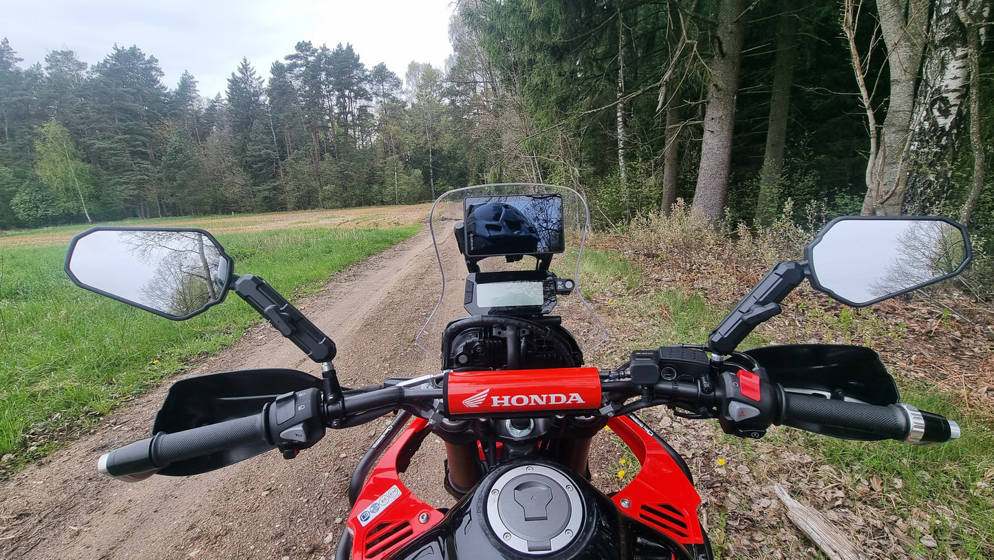 Universal 360 Motorrad Spiegel mit E-Prüfzeichen – Ideal für Enduro