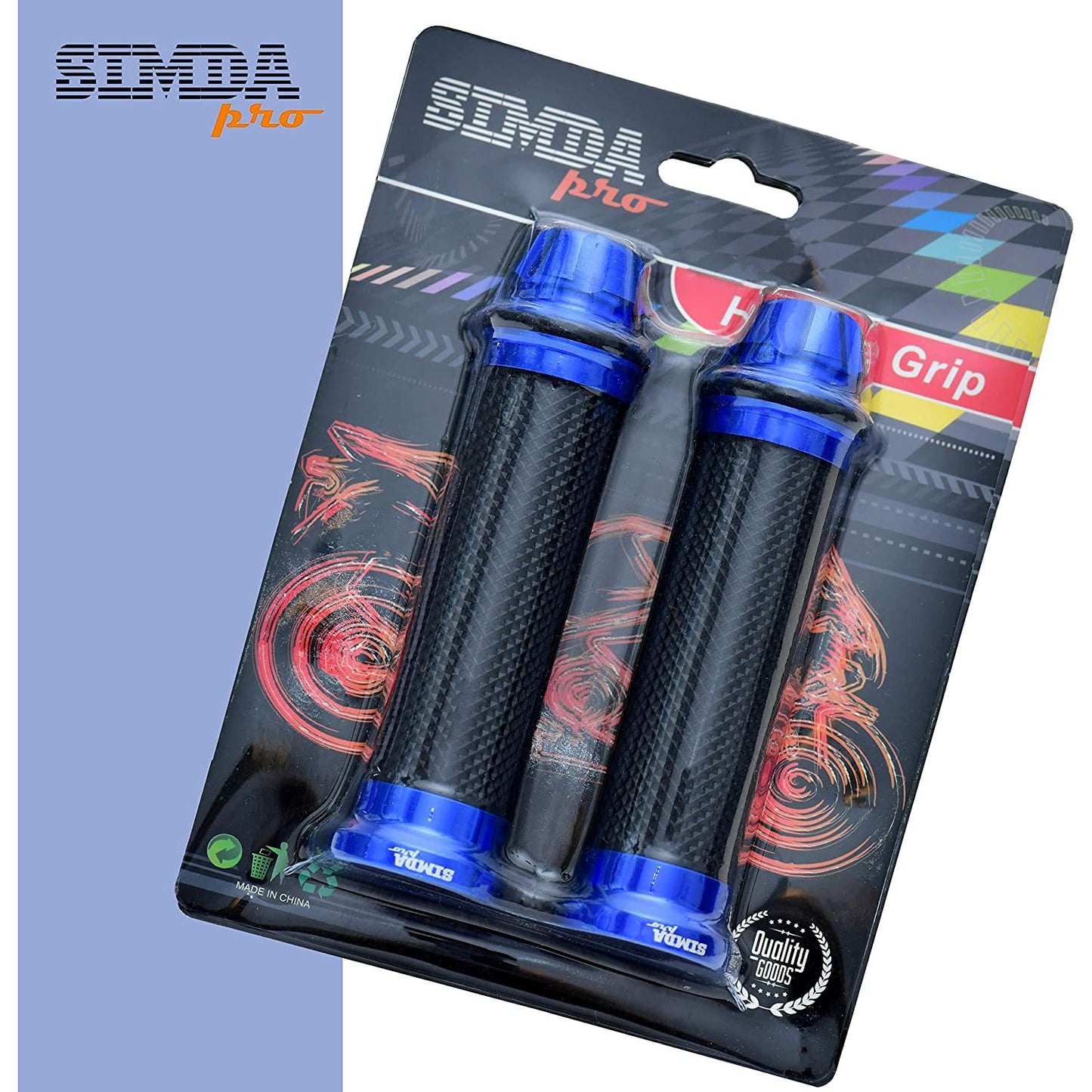 Motorrad Roller Lenkergriffe Griff Aluminium Griffgummis 22/24mm