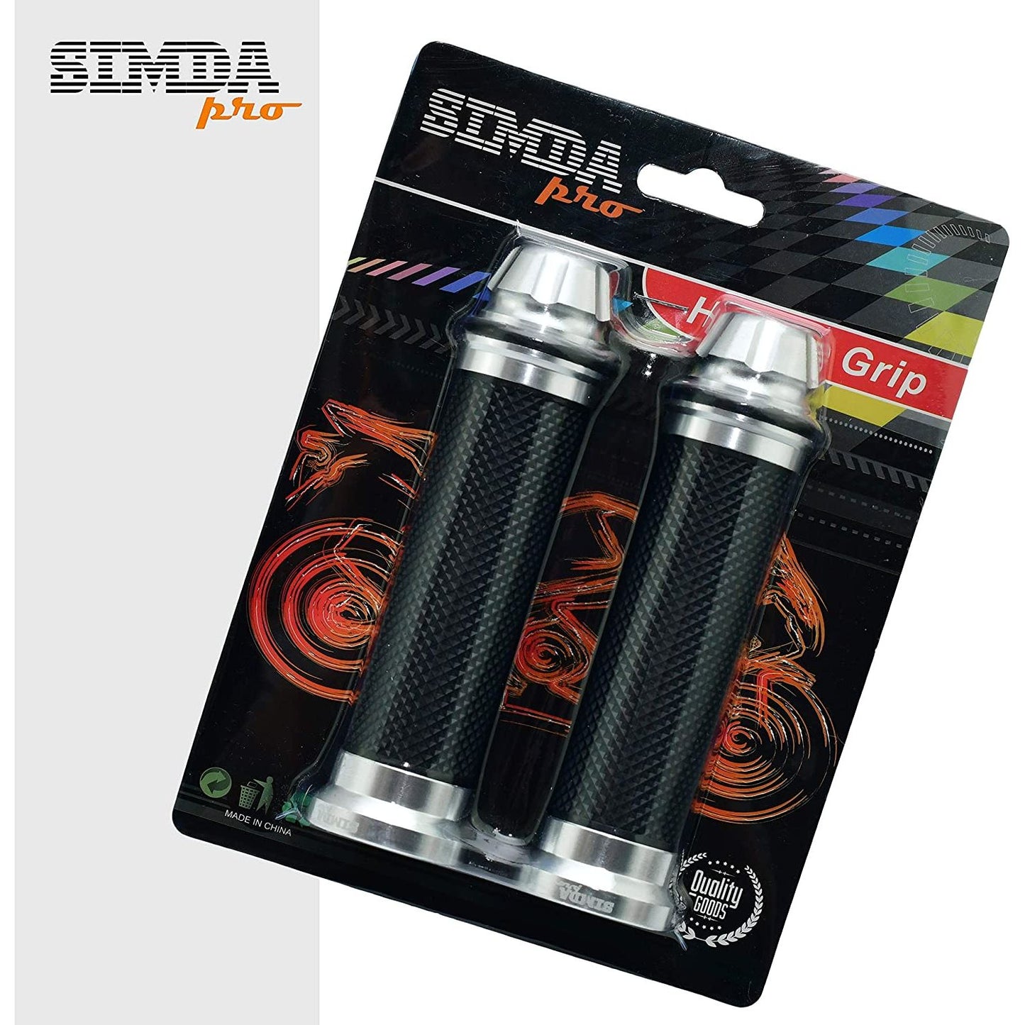 Motorrad Roller Lenkergriffe Griff Aluminium Griffgummis 22/24mm