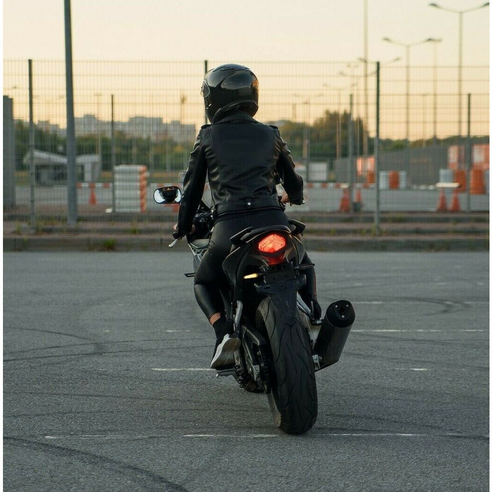 E-Mark Motorrad LED Blinker mit Lauflicht Laufeffekt Quad ATV Roller Miniblinker