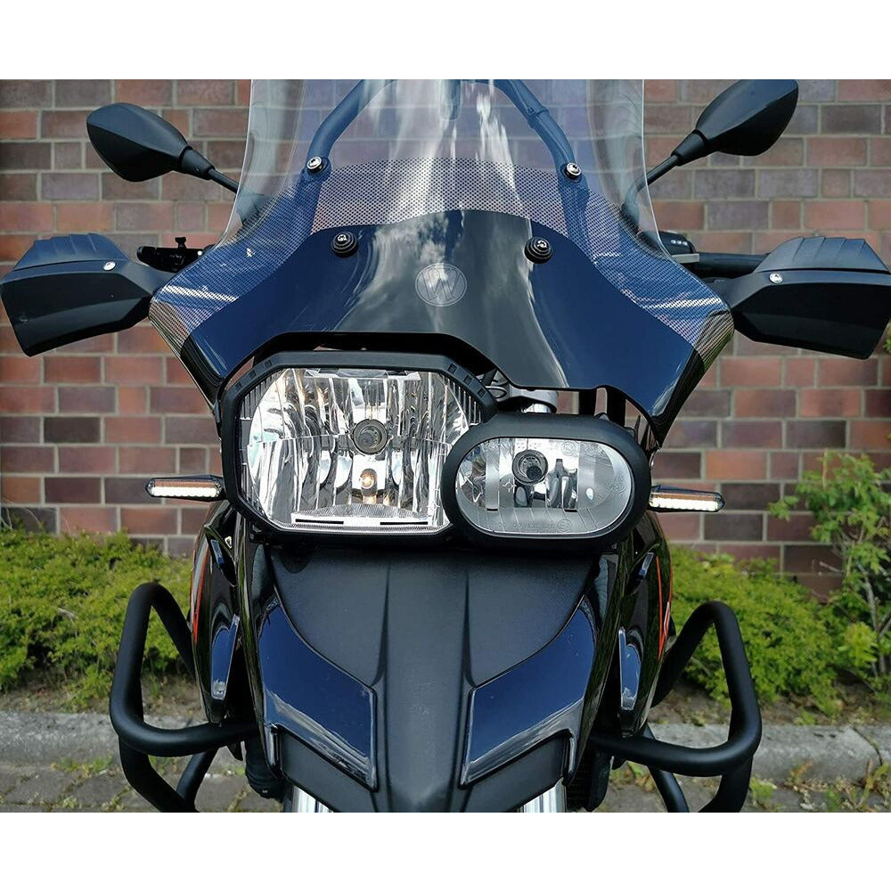 Motorrad LED Blinker mit Tagfahrlicht Laufeffekt Quad Roller Miniblinker