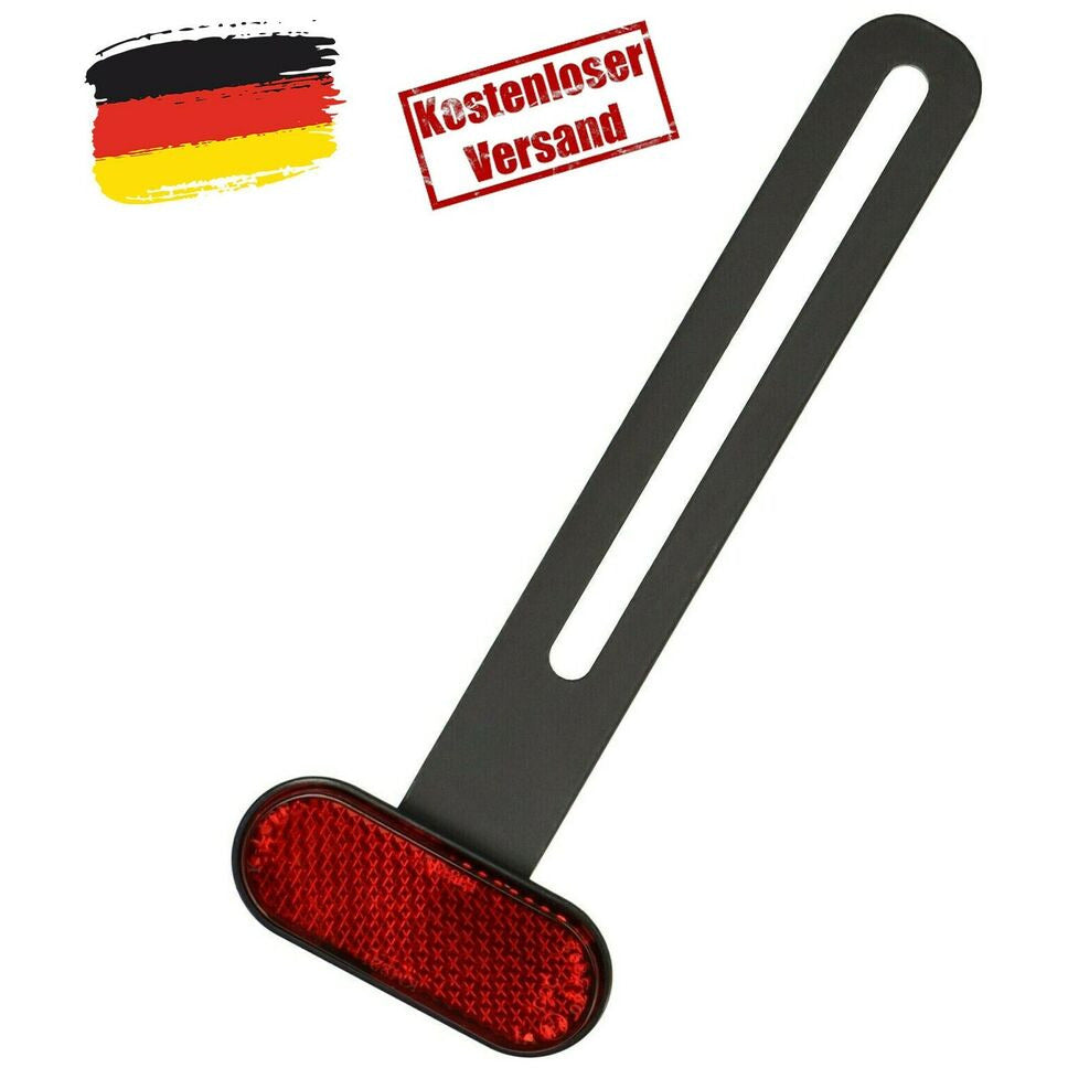 Universal Rückstrahler Reflektor T-Halter Motorrad Roller Quad ATV Kennzeichen