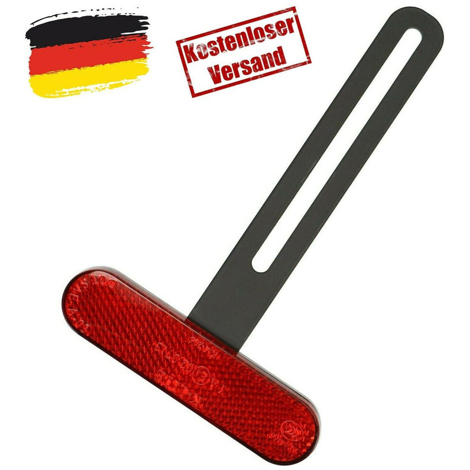 Universal Rückstrahler Reflektor T-Halter Motorrad Roller Quad ATV Kennzeichen