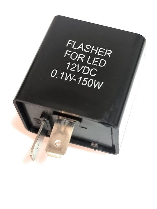 Universal 2 Poliger 12 V Motorrad LED Blinker Relais Lastunabhängiges Blinkerrelais Blinkgergeber Blinkrelais